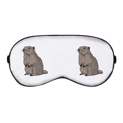 Azeeda 'Standing Marmot' Sleep/Travel Eye Mask (EY00033998)
