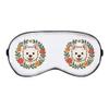 Azeeda 'Westie Floral Wreath' Sleep/Travel Eye Mask (EY00034010) view 1