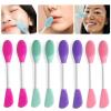 8pcs Face Mask Applicator Double-Ended Silicone Face Mask Brush Reusable Soft Facial Masks Applicator Massage Spatula for Cream Skincare Supplies(Mix) view 2