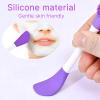 8pcs Face Mask Applicator Double-Ended Silicone Face Mask Brush Reusable Soft Facial Masks Applicator Massage Spatula for Cream Skincare Supplies(Mix) view 3