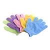 FAVOMOTO 2pcs Exfoliating Bath Gloves Nylon Shower Gloves Body Scrub Exfoliator for Men Women with Hanging Lanyard Stretchy Universal Fit view 1