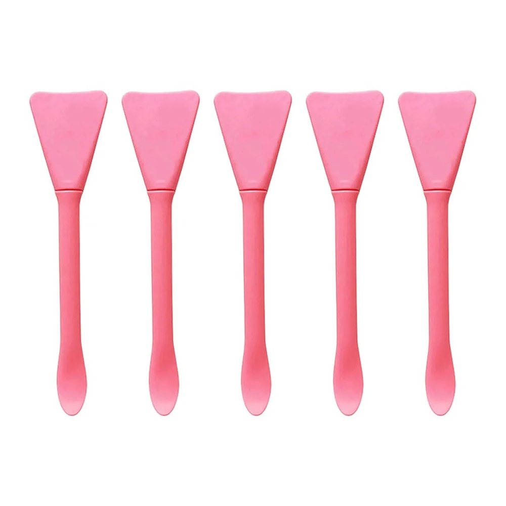 25pcs Face Mask Applicator Silicone Face Mask Brushes Makeup Spatula Applicator Skincare Spatula Lotion Face Cream Applicator Spa Makeup Tools(Red)