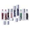 LOORGVEL 10pcs Glass Gemstone Roller Ball Bottles with Lid for Essential Oils Perfume Travel Refillable Storage Containers Cosmetic Accessories view 1