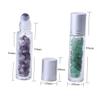 LOORGVEL 10pcs Glass Gemstone Roller Ball Bottles with Lid for Essential Oils Perfume Travel Refillable Storage Containers Cosmetic Accessories view 2