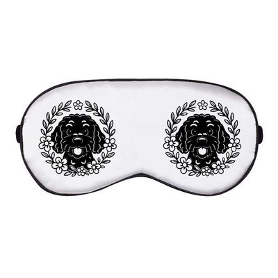 Azeeda 'Cockapoo Floral Wreath' Sleep/Travel Eye Mask (EY00034023)
