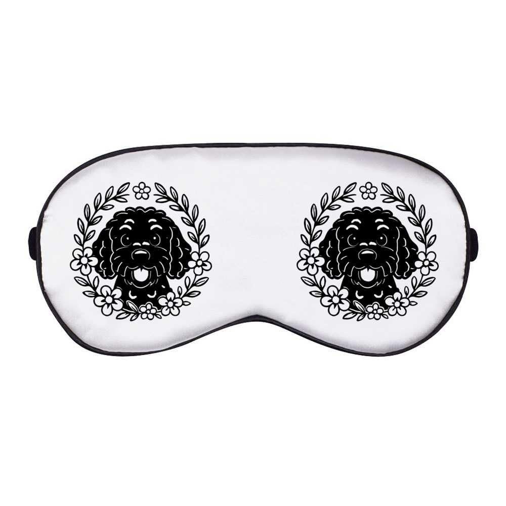 Azeeda 'Cockapoo Floral Wreath' Sleep/Travel Eye Mask (EY00034023)