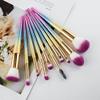 10pcs Makeup Brushes Set Gradient Fan Powder Foundation Brush Eyeshaow Kit view 2