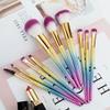 10pcs Makeup Brushes Set Gradient Fan Powder Foundation Brush Eyeshaow Kit view 3