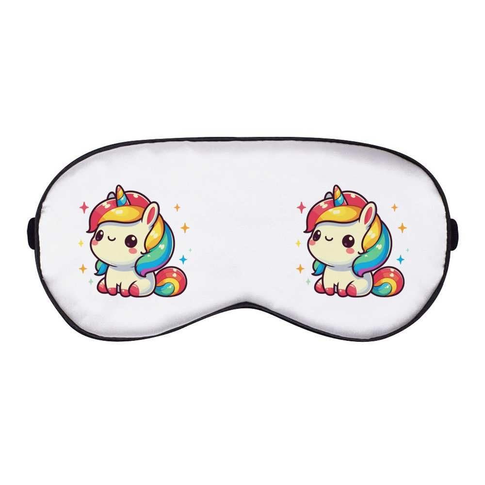 Azeeda 'Cute Rainbow Unicorn' Sleep/Travel Eye Mask (EY00034033)