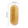 GANAZONO 2pcs Wooden Nail Cleaning Brushes Double-sided Natural Pig Bristle Manicure Pedicure Scrubbing Tools for Fingernails Hands and Feet Portable Compact for Nail Care view 2