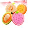 WESIEVYA 4pcs Fruit Shaped Bath Sponges Bath Tool Soft Design for Home Bathroom Fun Shower Accessories view 3