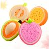 WESIEVYA 4pcs Fruit Shaped Bath Sponges Bath Tool Soft Design for Home Bathroom Fun Shower Accessories view 4