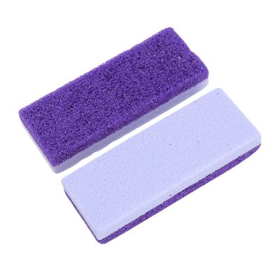 BAZEITFLOW 2Pcs Double-Sided Foot Pumice Stone Callus Remover Foot Care Scrubber for Dead Skin Exfoliation and Smooth Purple
