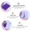 BAZEITFLOW 2Pcs Double-Sided Foot Pumice Stone Callus Remover Foot Care Scrubber for Dead Skin Exfoliation and Smooth Purple view 2