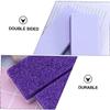 BAZEITFLOW 2Pcs Double-Sided Foot Pumice Stone Callus Remover Foot Care Scrubber for Dead Skin Exfoliation and Smooth Purple view 4