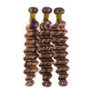 #1B/30 Bundles Human Hair Highlight Brown Deep Wave Human Hair Bundles 22 24 26 Inch Light Brown Bundle Brazilian Virgin Remy Hair Extensions Quick Weave Deals view 4
