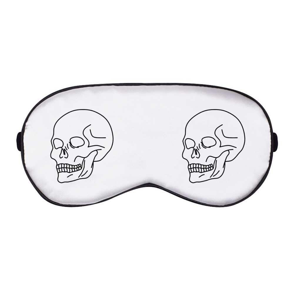 Azeeda 'Simple Skull Line' Sleep/Travel Eye Mask (EY00034072)