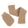 GALPADA 2pcs Natural Ramie Jute Bath Glove and Long Strap Back Scrubber Double-sided Exfoliating Body Wash Mitts for Deep Dead Skin Removal and Comfortable Shower Bathing Experience view 1