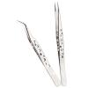 Precision industrial tweezers with anti-static magnetic stainless steel tweezers set, suitable for electronic welding maintenance manual tools view 1