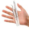 Precision industrial tweezers with anti-static magnetic stainless steel tweezers set, suitable for electronic welding maintenance manual tools view 2