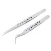 Precision industrial tweezers with anti-static magnetic stainless steel tweezers set, suitable for electronic welding maintenance manual tools view 3