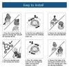 SH30 Replacement Heads Blades Compatible For Philips Norelco Series 1000 (S1xxx)Series 2000 (S2xxx)Series 3000(S3xxx) Shave(3pcs) view 4