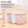 5 Pcs Portable Snap Pouchic, 2026 New Closure Organizer Pouch Makeup Bag, No Zipper Snap Closure Pouch for Travel (purple) view 2