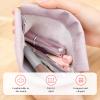 5 Pcs Portable Snap Pouchic, 2026 New Closure Organizer Pouch Makeup Bag, No Zipper Snap Closure Pouch for Travel (purple) view 3