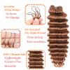 100% Human Hair Deep Wave Knotless Pre-Separated Crochet Hair feather crochet human hair extensions for Women #30 Color 20inch 120g view 2