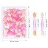 Healvian 100pcs Double-ended Eyeshadow Sponge Applicators Featuring Firm Handles for Precise Makeup Application Disposable Cosmetic Brushes for Travel Parties Daily Use and Professional Eye view 2