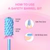 3/32" Large Smooth Barrel Safety Nail Drill Bit for Gel & Acrylic Removal view 4