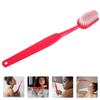 ABOOFAN Creative Large Toothbrush-Shaped Bath Brush Back Scrubber with Hanging Comfortable Grip Exfoliating Shower Brush for Body Cleaning and Massage Safe Skin Care Tool in Red view 4