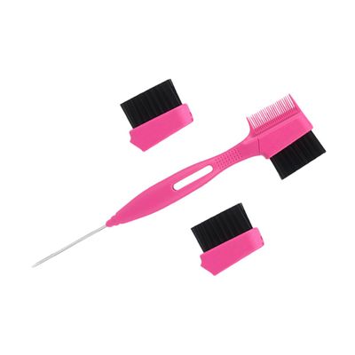 Vaguelly Replacement Head Eyebrow Brush and Comb for Women Dual-use Steel Brush with PVC Case Precise Eyebrow Grooming Tool for Defining and Trimming Stray Hairs