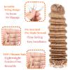 100% Human Hair #27 Color Deep Wave Knotless Pre-Separated Crochet Hair feather crochet human hair extensions for Women 20inch 120g view 2
