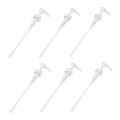 SHOWERORO 6Pcs Press-Type Lotion Pump Heads Replacement for Shampoo Shower Gel Bottles Bottle Pumps for Home Bathroom Hand Soap Dispensers Convenient Nozzle Design