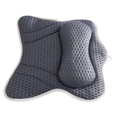 ABOOFAN Ergonomic Butterfly Bath Tub Pillow with Suction Cups for Neck and Head Support Breathable Quick-Dry Spa Cushion Lightweight and Compact for Bathtub Spa and Travel Use