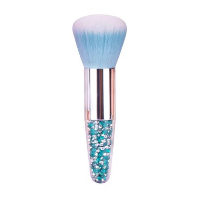 10Pcs Professional Candy-Colors Fluffy Powder Blush Brush Chubby Portable Seamless Cosmetic Beauty Tool for Make Up(D)