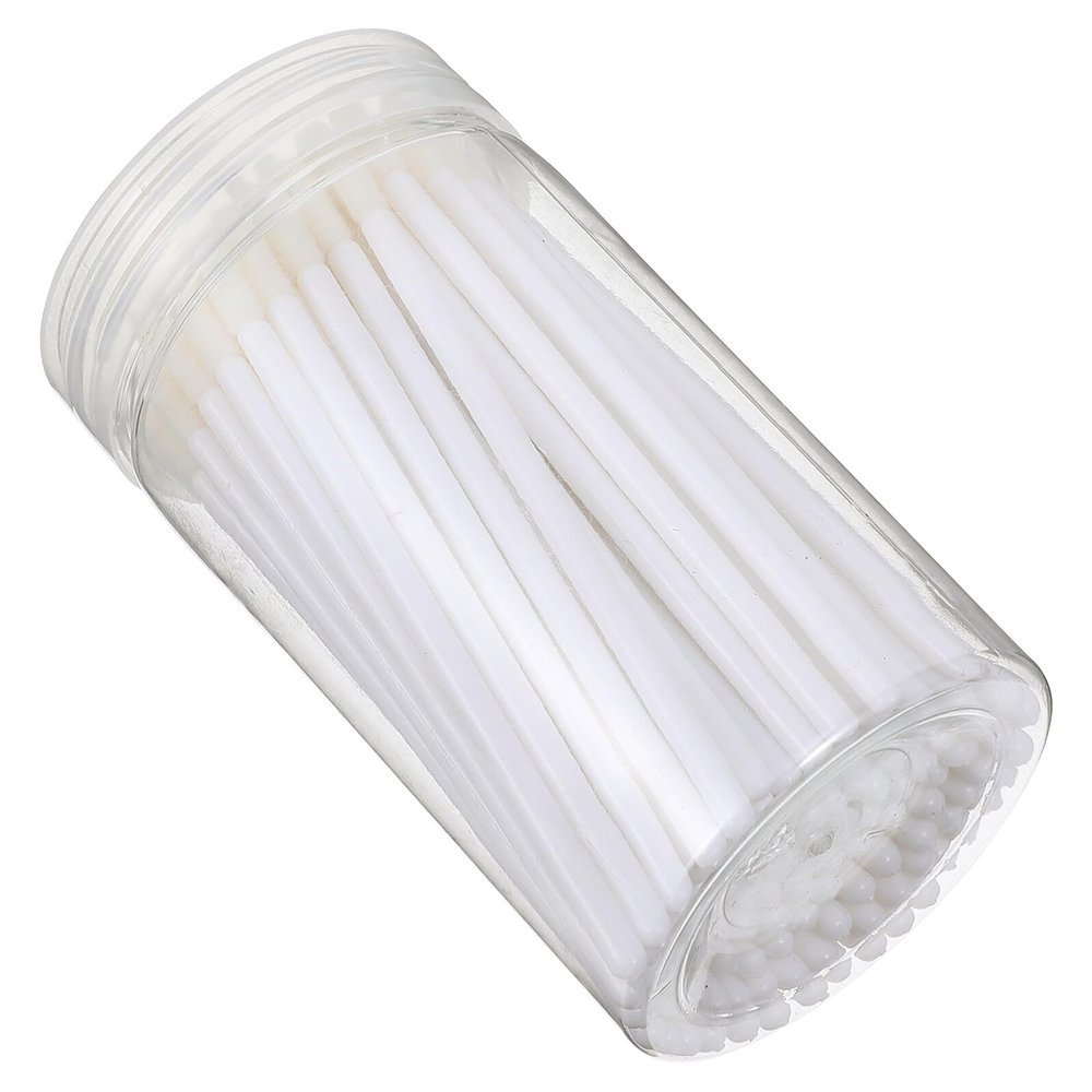 BIUDECO 100pcs Disposable Lip Brush Applicators for Makeup Lipstick and Gloss Application White Fine Detail Cosmetic Tools for Daily Use and Replacement Gift for Women