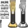 YHNNH Hair Clippers,Beard Trimmer for Men, Adjustable Barber Electric Hair Clipper Professional LCD Display Hair Trimmer Beard Haircut Machine Rechargeable(Silver) view 2