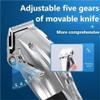 YHNNH Hair Clippers,Beard Trimmer for Men, Adjustable Barber Electric Hair Clipper Professional LCD Display Hair Trimmer Beard Haircut Machine Rechargeable(Silver) view 3
