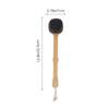 PLAFOPE Long Handle Silicone Back Scrubber for Shower with Soft Bristles and Hanging Dual-Sided Bath Brush for Deep Cleansing Massage and Easy Storage Practical Body Scrubber for Men and view 2