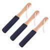 Alipis 3pcs Double-Sided Foot Scraper Callus Remover with Ergonomic Non-Slip Beech Wood Handle Practical Feet File for Dead Skin Exfoliation and Hard Skin Grinding Portable Pedicure Tool view 1