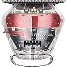 YHNNH Men's Hair Clipper and Beard Trimmer, Professional Transparent Body, with Oil Styling Function and LCD Digital Display.