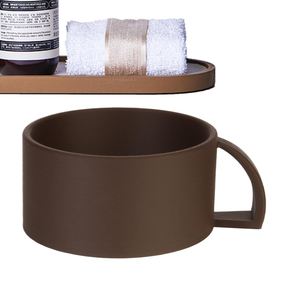 Salon Styling Foam Cup - Shaving Soap Bowl, Non-Slip Wide-Mouth Shaving Soap Bowl Cups With Handle Grooming Salon Styling Shaver Cleansing Foam Cup Toolfor Men Father Him Husband Dad Boyfriend Barber