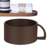 Salon Styling Foam Cup - Shaving Soap Bowl, Non-Slip Wide-Mouth Shaving Soap Bowl Cups With Handle Grooming Salon Styling Shaver Cleansing Foam Cup Toolfor Men Father Him Husband Dad Boyfriend Barber view 1