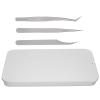 3Pcs Eyelash Ts Set, Eyelash Grafting Exten Ts, less Steel 420 for E, Includes Straight Curved Arc S view 1