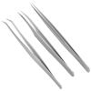 3Pcs Eyelash Ts Set, Eyelash Grafting Exten Ts, less Steel 420 for E, Includes Straight Curved Arc S view 3