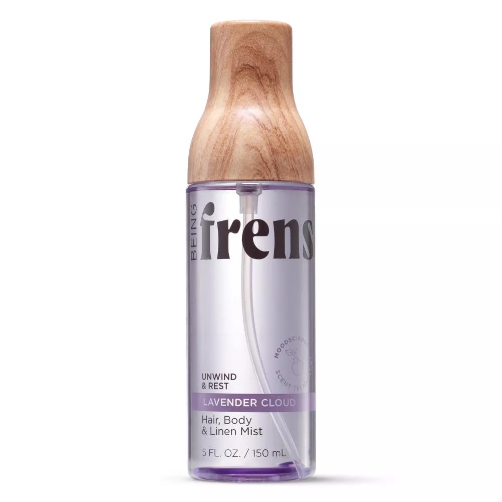 Being Frenshe Lavender Cloud HAIR AND BODY LINEN MIST 5 fl oz | Comes with the Makeup Remover Pads Gift