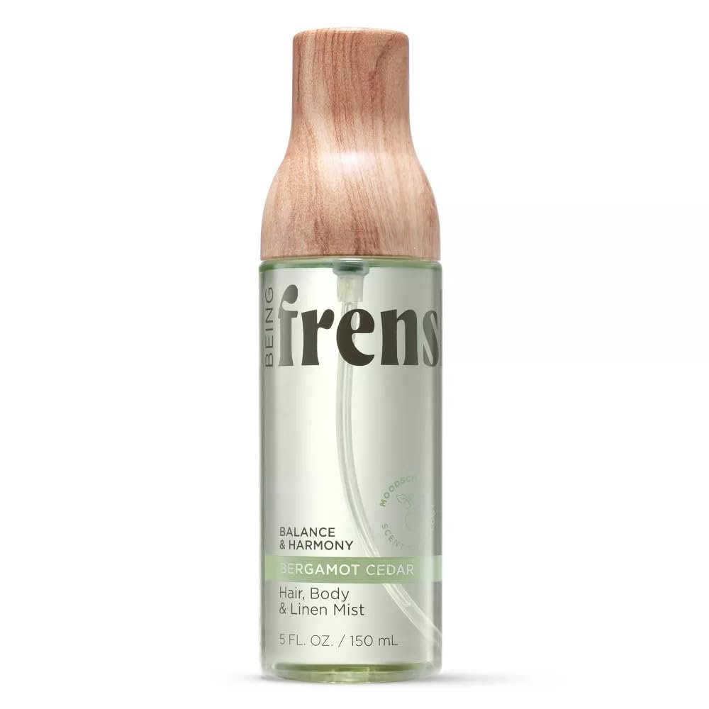 Being Frenshe Bergamot Cedar HAIR AND BODY LINEN MIST 5 fl oz | Comes with the Makeup Remover Pads Gift