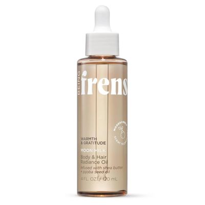 Being frenshe Moon Milk BODY AND HAIR RADIANCE OIL | Shea Butter with Jojoba and Radiance Oil for Dry Skin & Hair | Comes With Makeup Removal Pads Gift